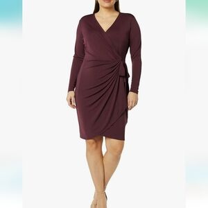 *NWT Amazon Essentials Women's Long Sleeve Classic Wrap Dress